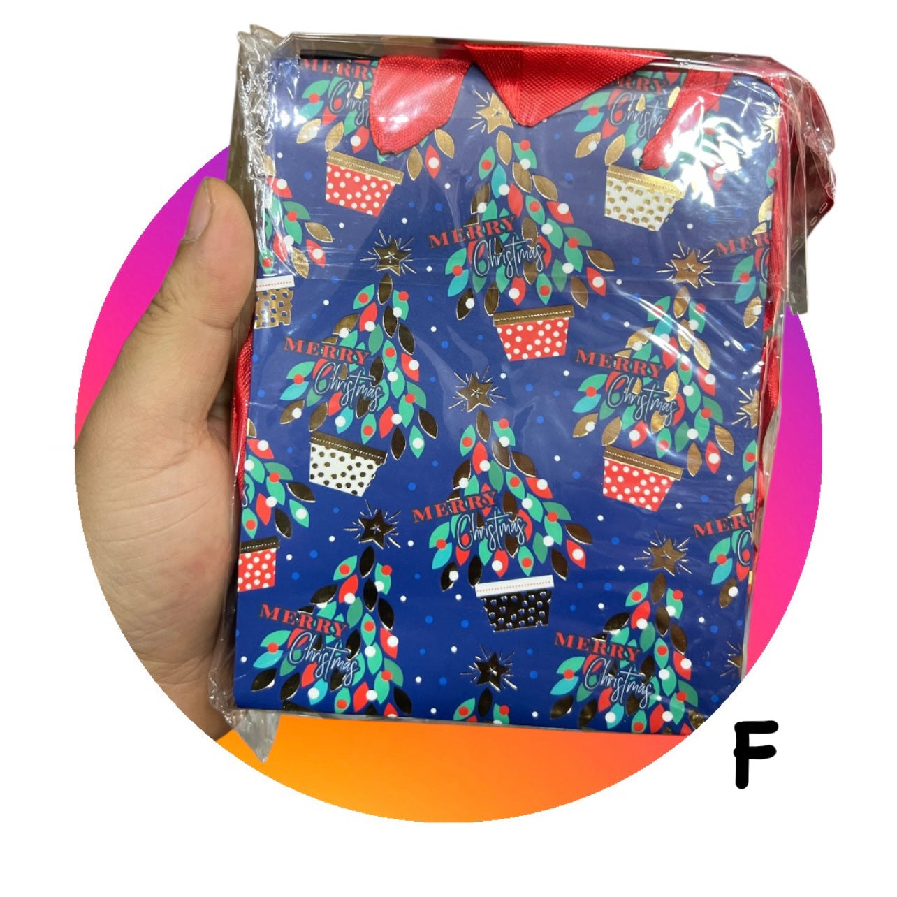 14x10cm Christmas Carton Bags #CB2080