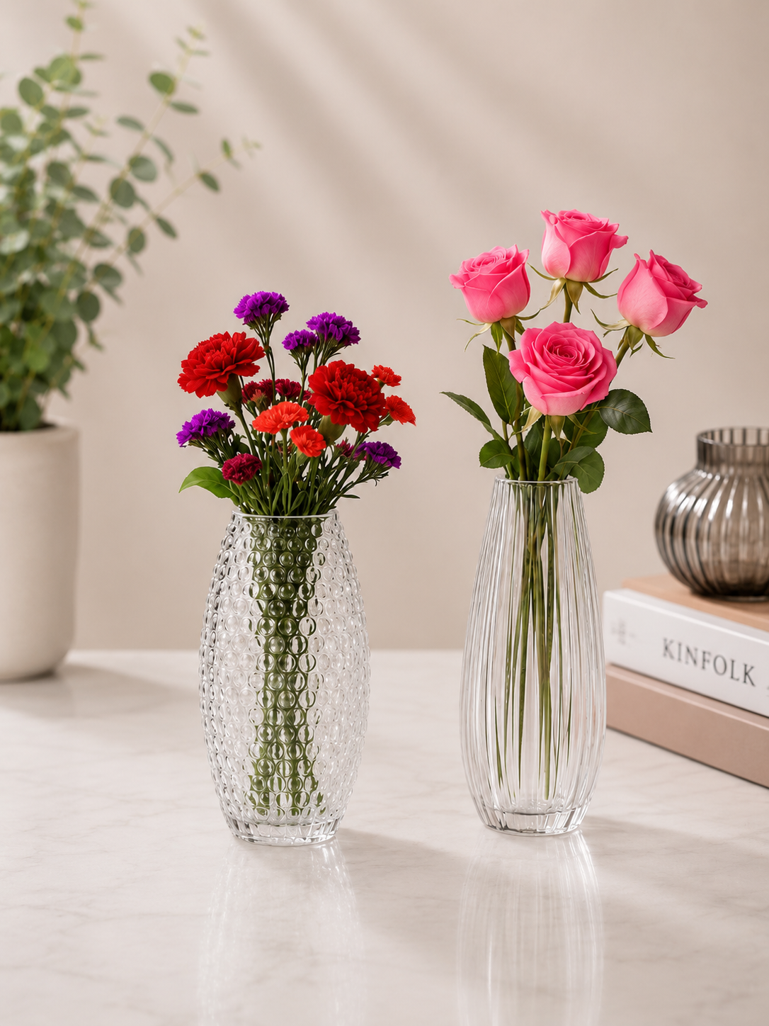 Rose Glass Vase #GV3933