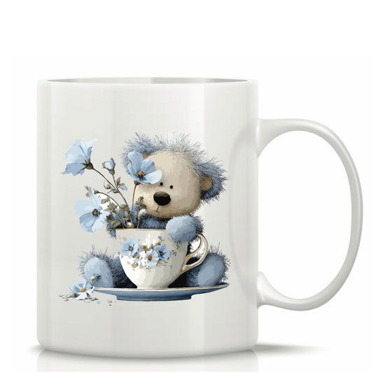 Printed Glass Mug with Cute Illustrations #GM3048