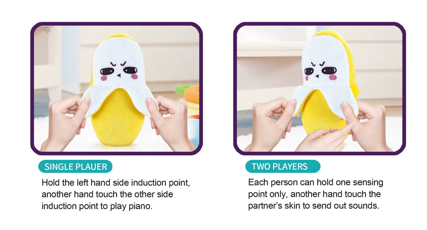 Interactive Banana Plush Toy – Singing & Magnetic Hand-Holding Plush #CP4008