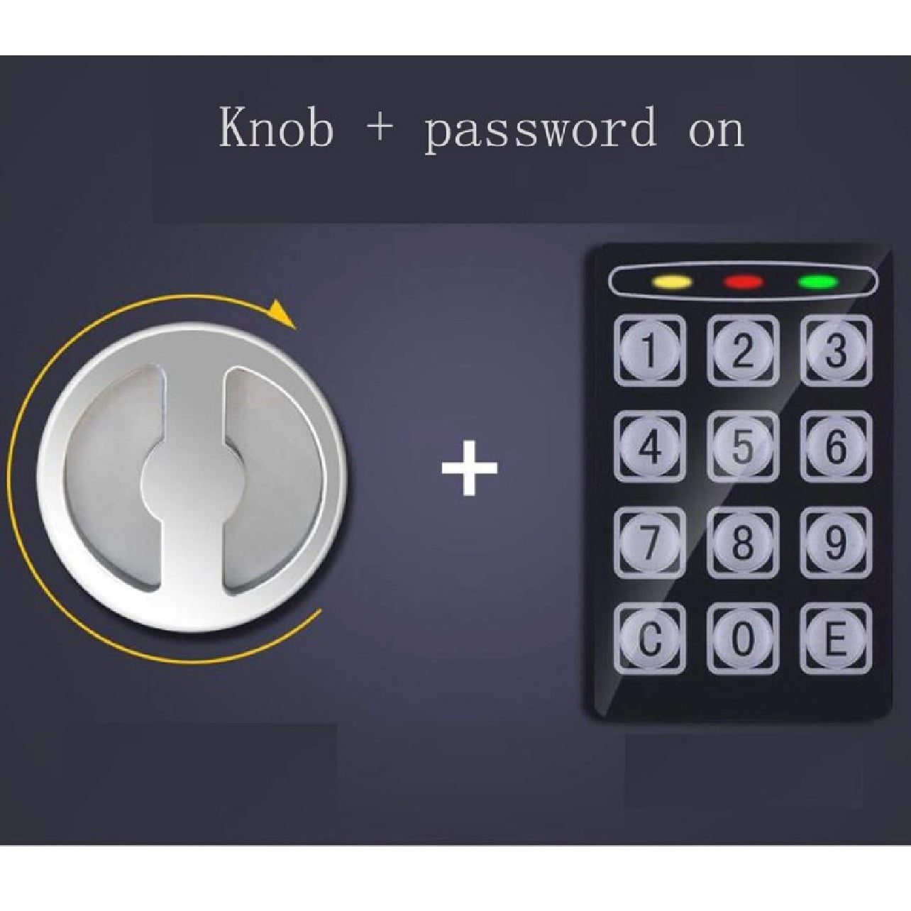 Mini Digital Electronic Keypad Lock Built-in 2 Locking Bolt Safe Box #MS1547