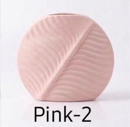 Leaf Shape Ceramic Vase Collection #CV3203