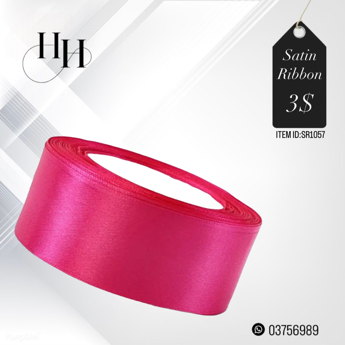 Satin Ribbon 20M x 4cm