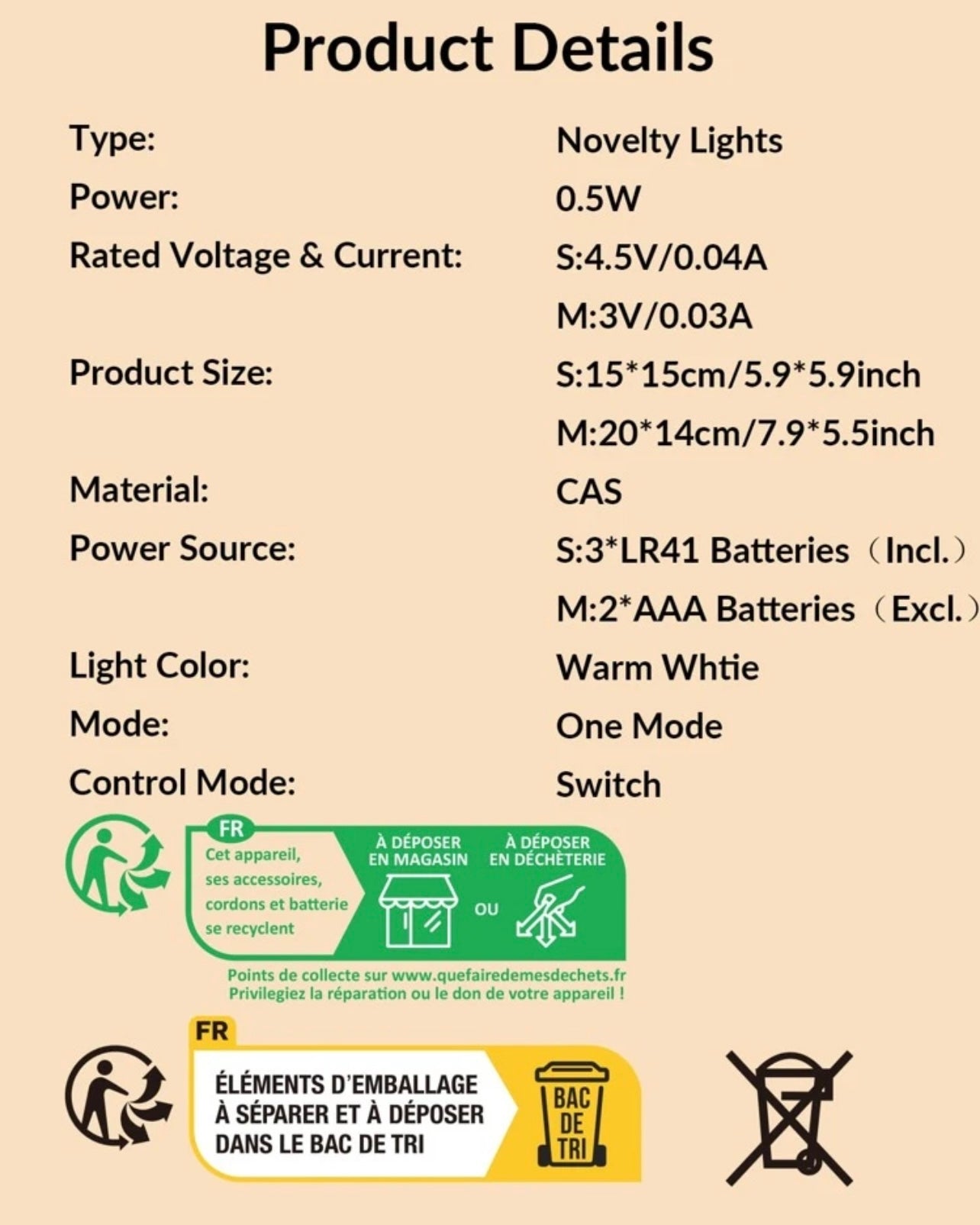 1pc Eid Moon Shaped Decorative Light #RT1568