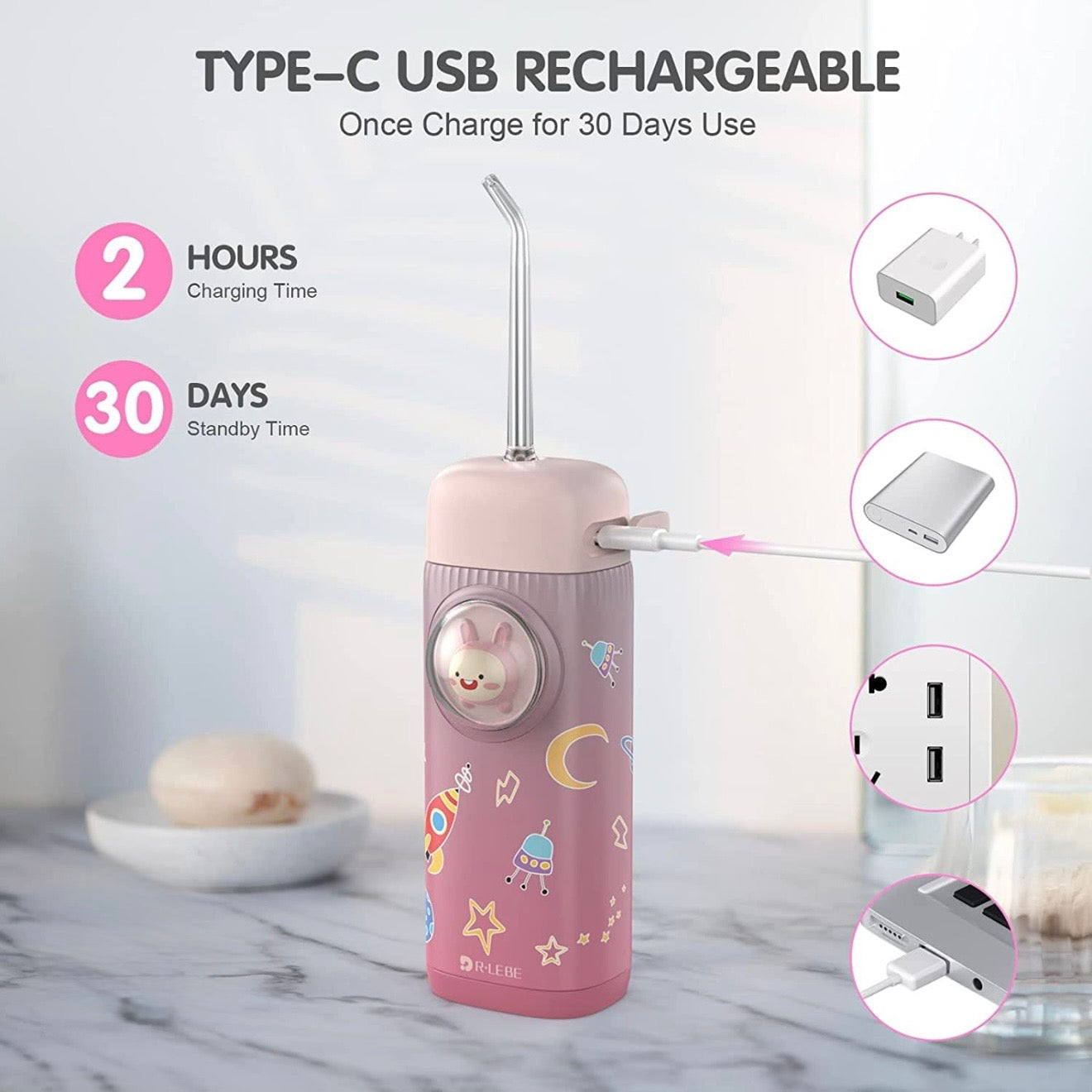 Cordless Water Flosser For Kids #TF052