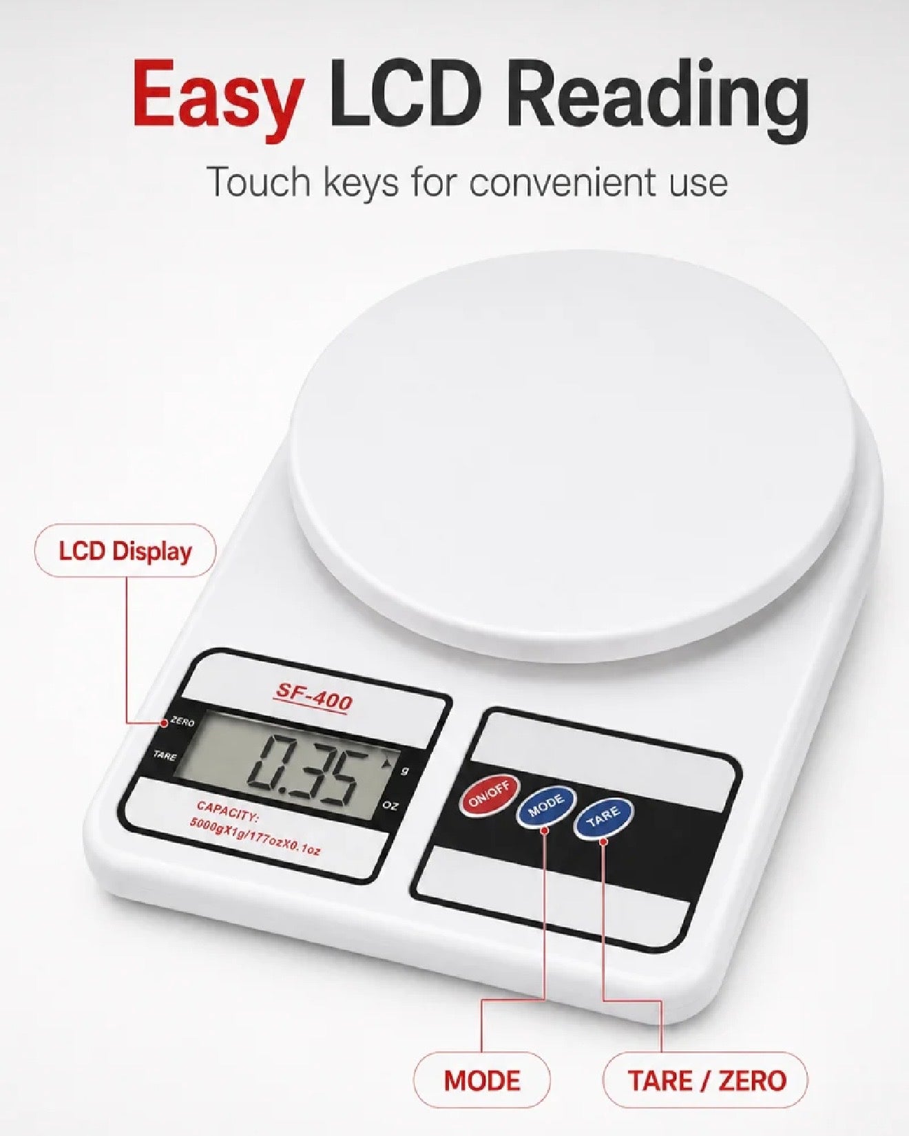 Digital Kitchen Scale – 10kg #ES4049
