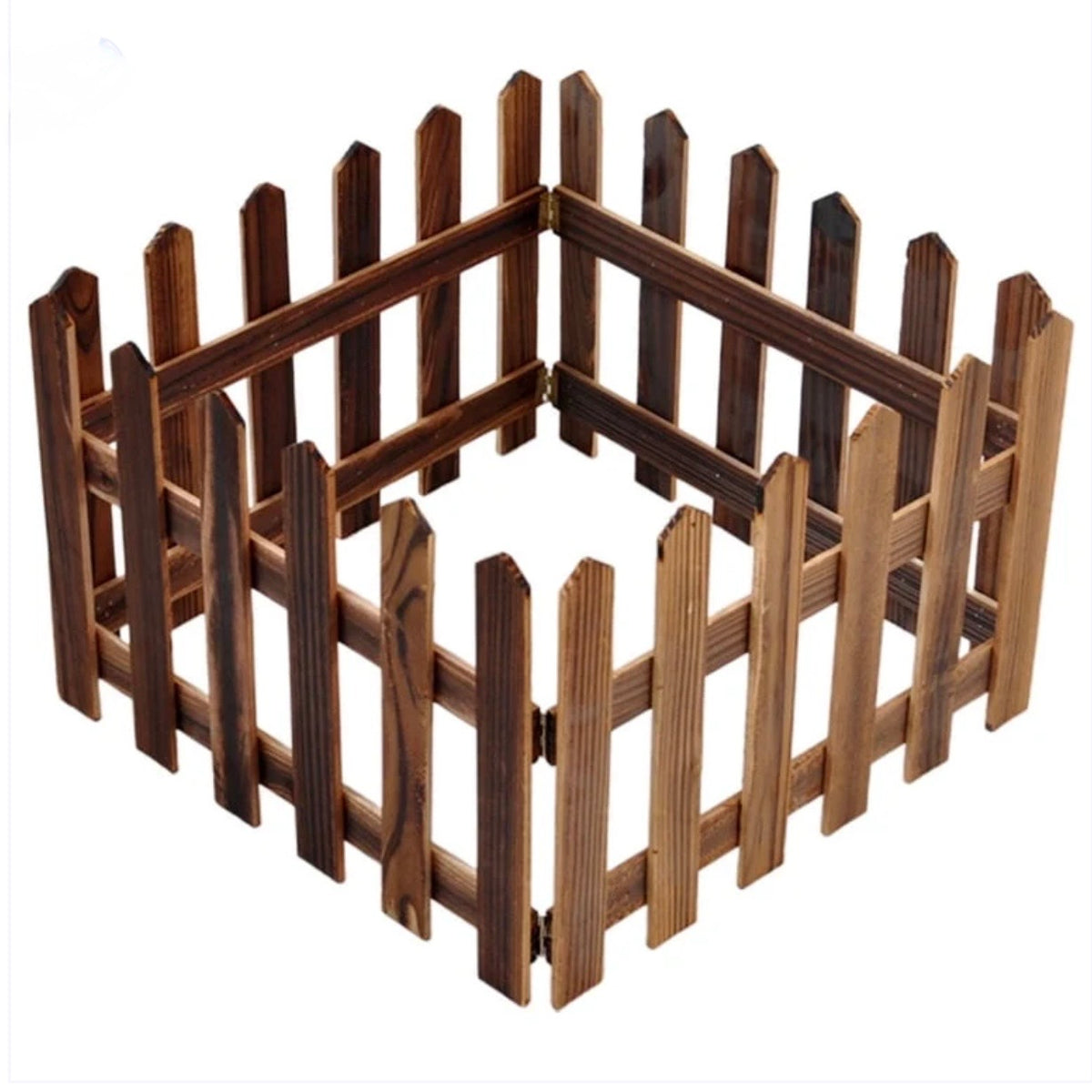Christmas Tree Fence – Decorative Wooden-Style Barrier #CT4339