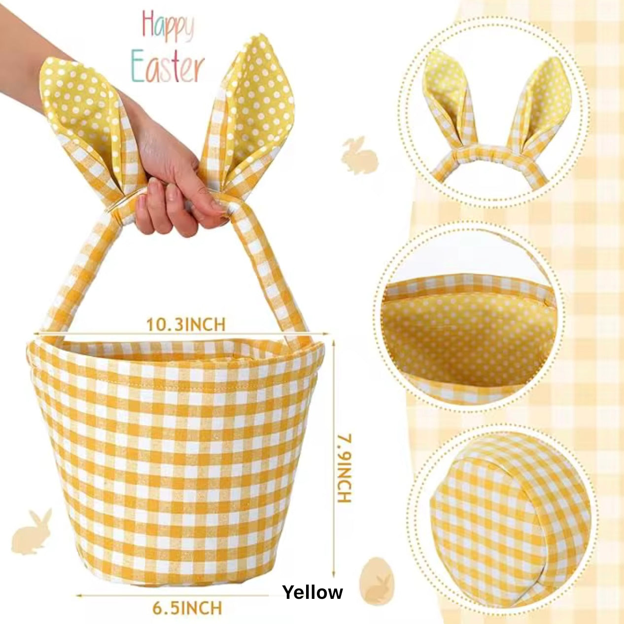 Easter Gift Fabric Basket #EB1923