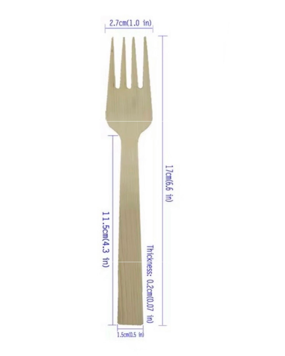 100pcs/pack Wooden fork #WF2096