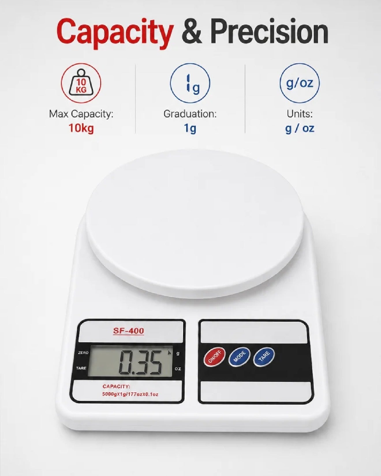 Digital Kitchen Scale – 10kg #ES4049