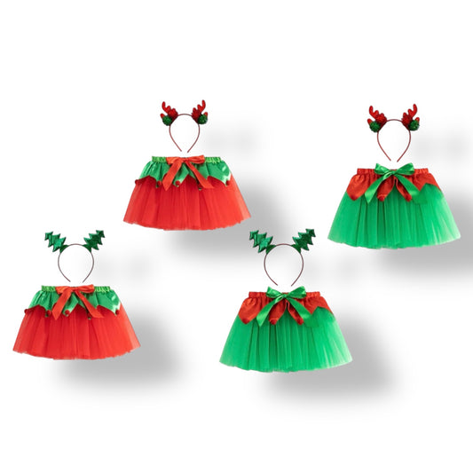 Cute Mommy Santa Skirt With Bandana #CC2296