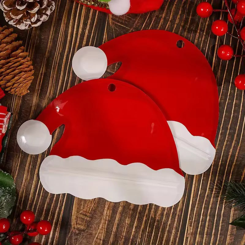 X12pcs Christmas Bag With Zipper #CB2306