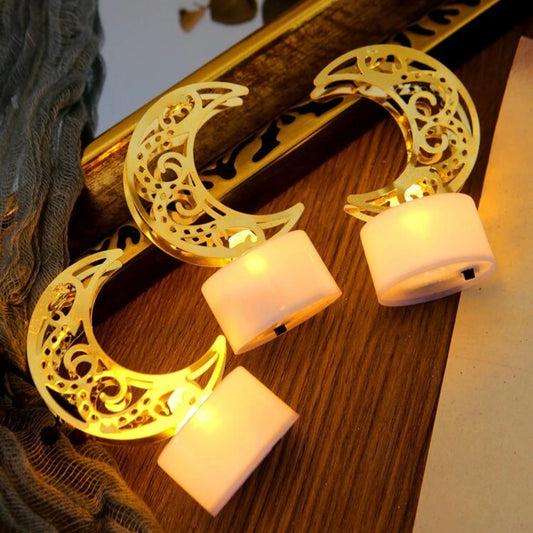 1pc Mini Moon Shaped Electronic Candle Light #RT1564