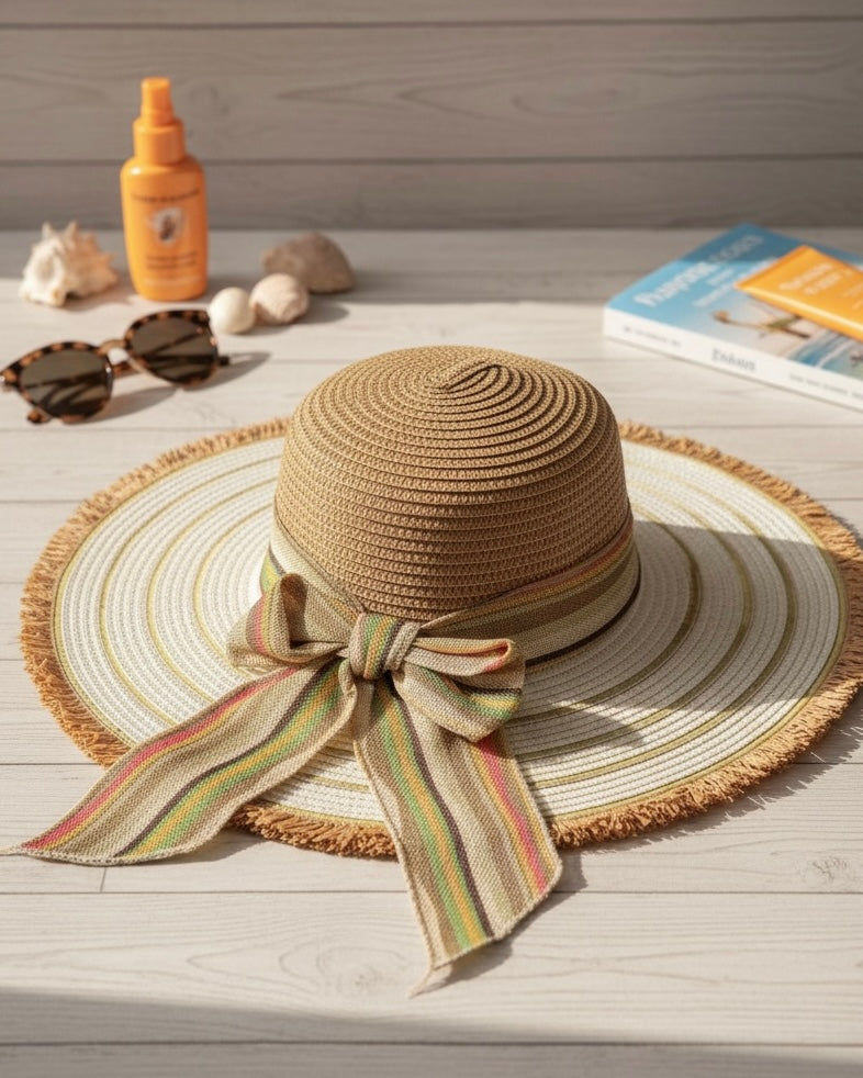 Women’s Wide Brim Beach Sun Hat #SB3827