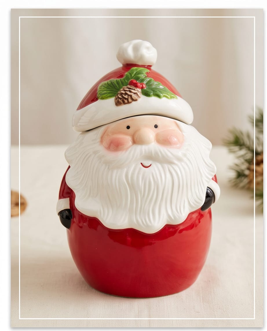 Santa Claus Christmas Cookie Jar #CM4514
