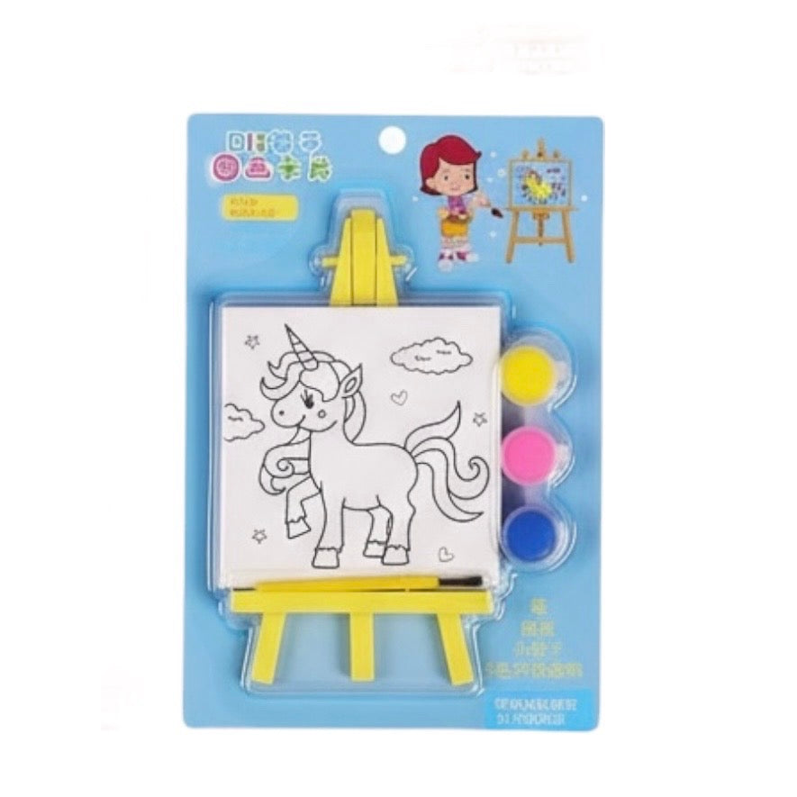 Kids DIY Painting Set with Mini Easel & Paints #CB2635