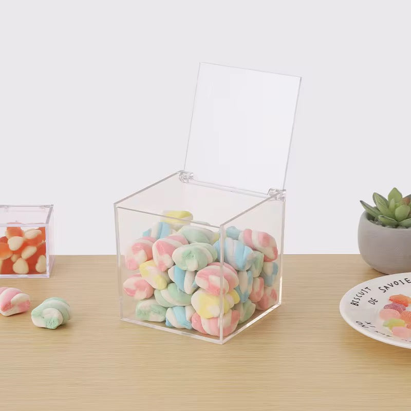 Clear Acrylic Storage Box with Flip Lid #AB2728