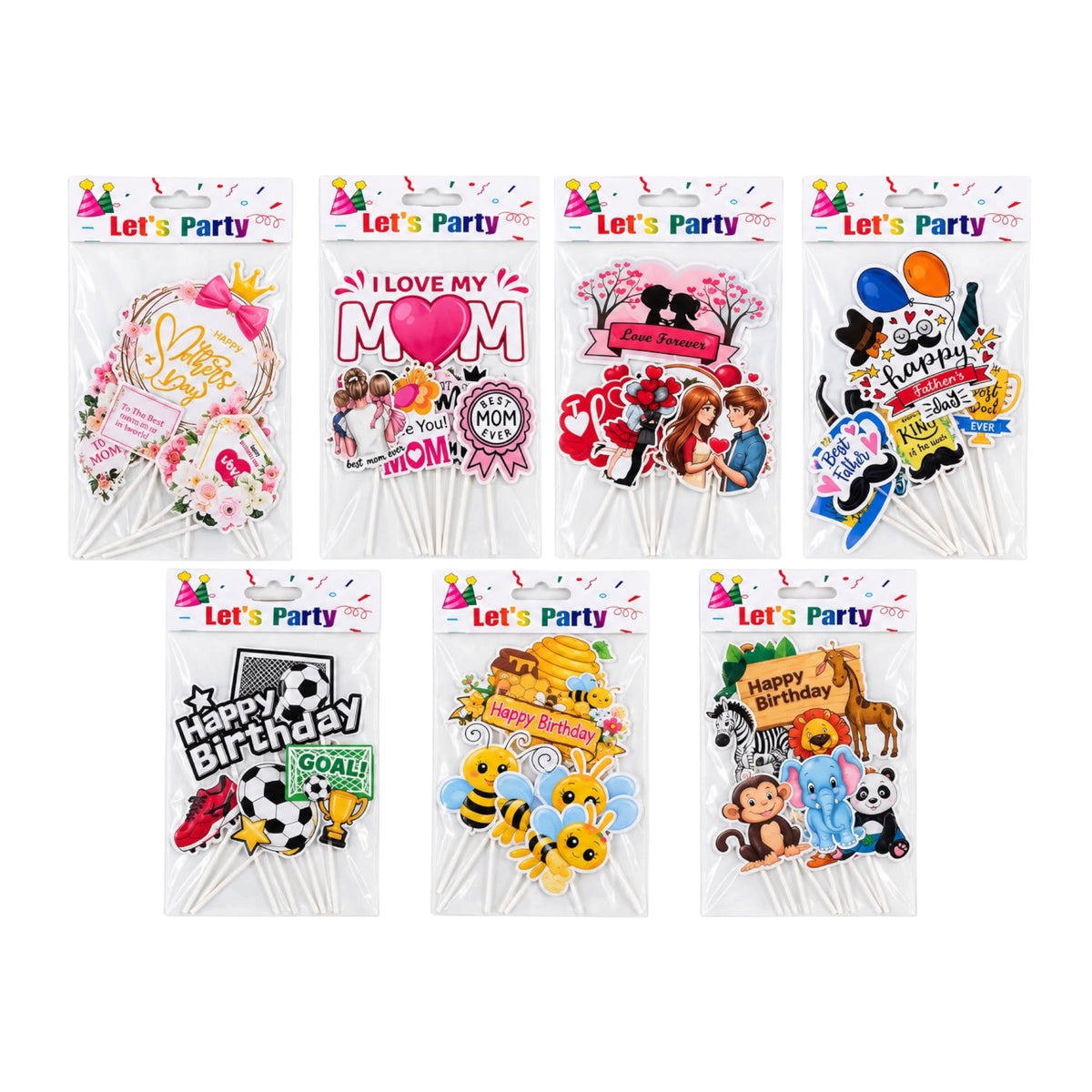 Paper Cake Toppers – Special Designs #CT4259