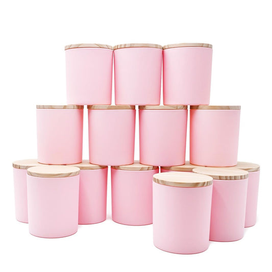 8oz Pink Jar With Lid #GJ1437
