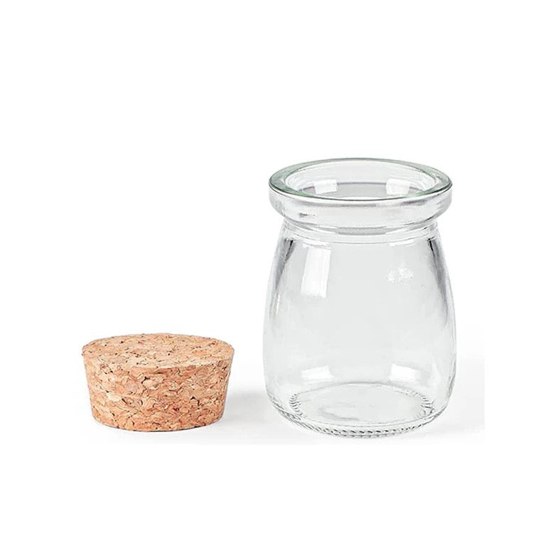 200ml Glass Jar With Wooden Lid #GJ1436