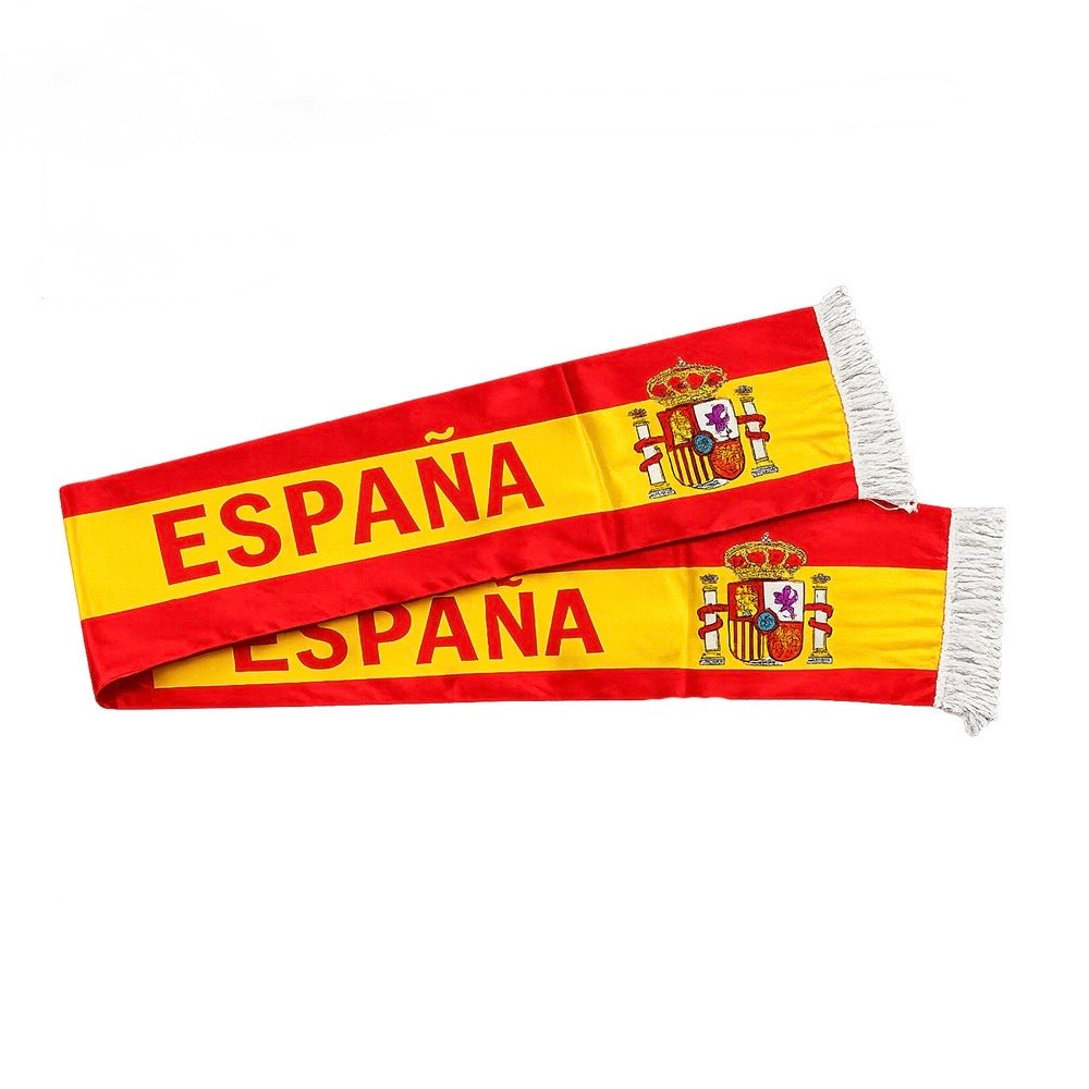 Spain Fan Scarf – 143 × 14 cm #FS3258