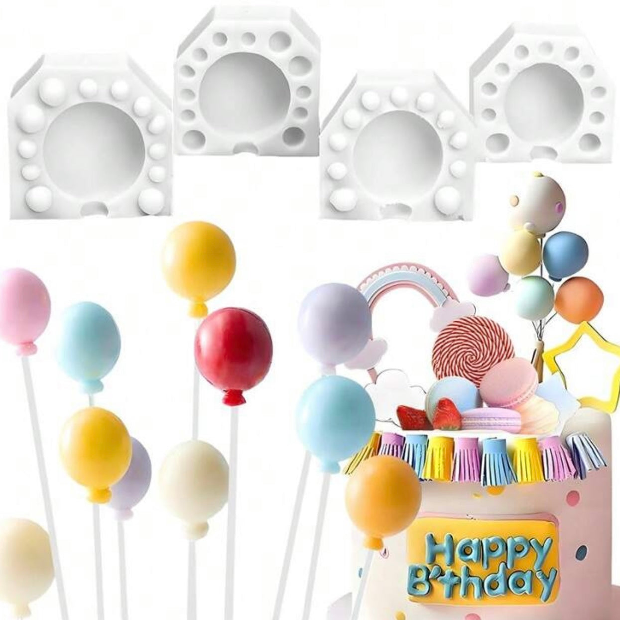Round Balloon Lollipop Silicone Mold #SM2022