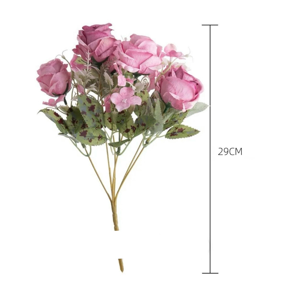 X6pcs Artificial Rose
