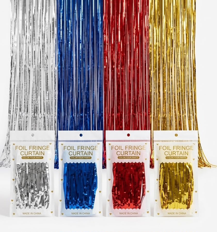 Foil Fringe Curtain – 2 × 1 m #FC4124
