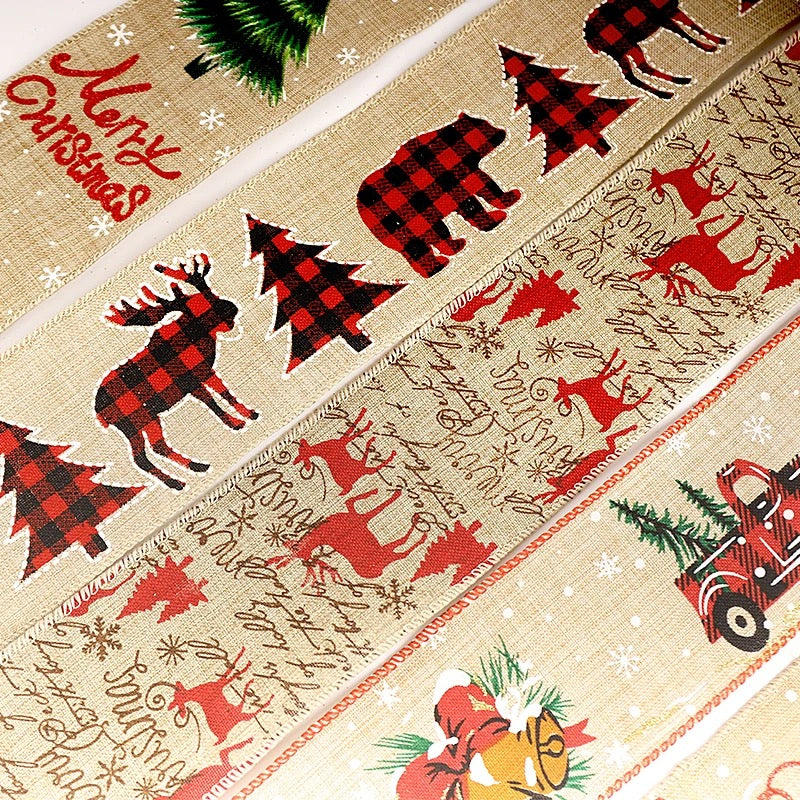 1 Roll 6.3cm x 10m Merry Christmas Ribbon #CR1333