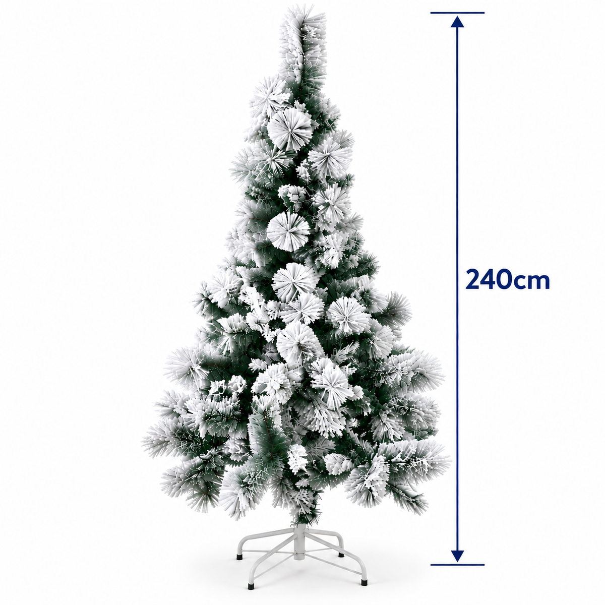 Flocked Christmas Tree with White Snow #CT4375