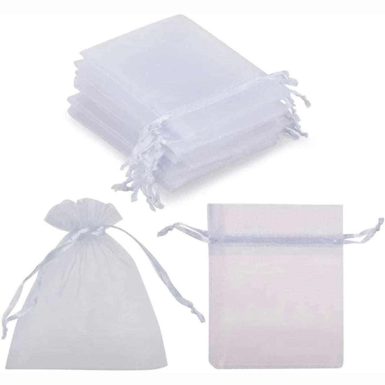 White Organza Bag x12pcs