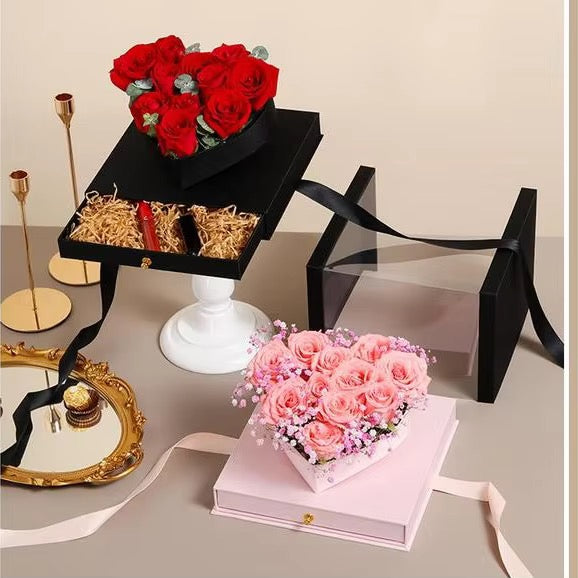 Luxury Gift Box with Ribbon – 27 × 27 × 24 cm #GB4317