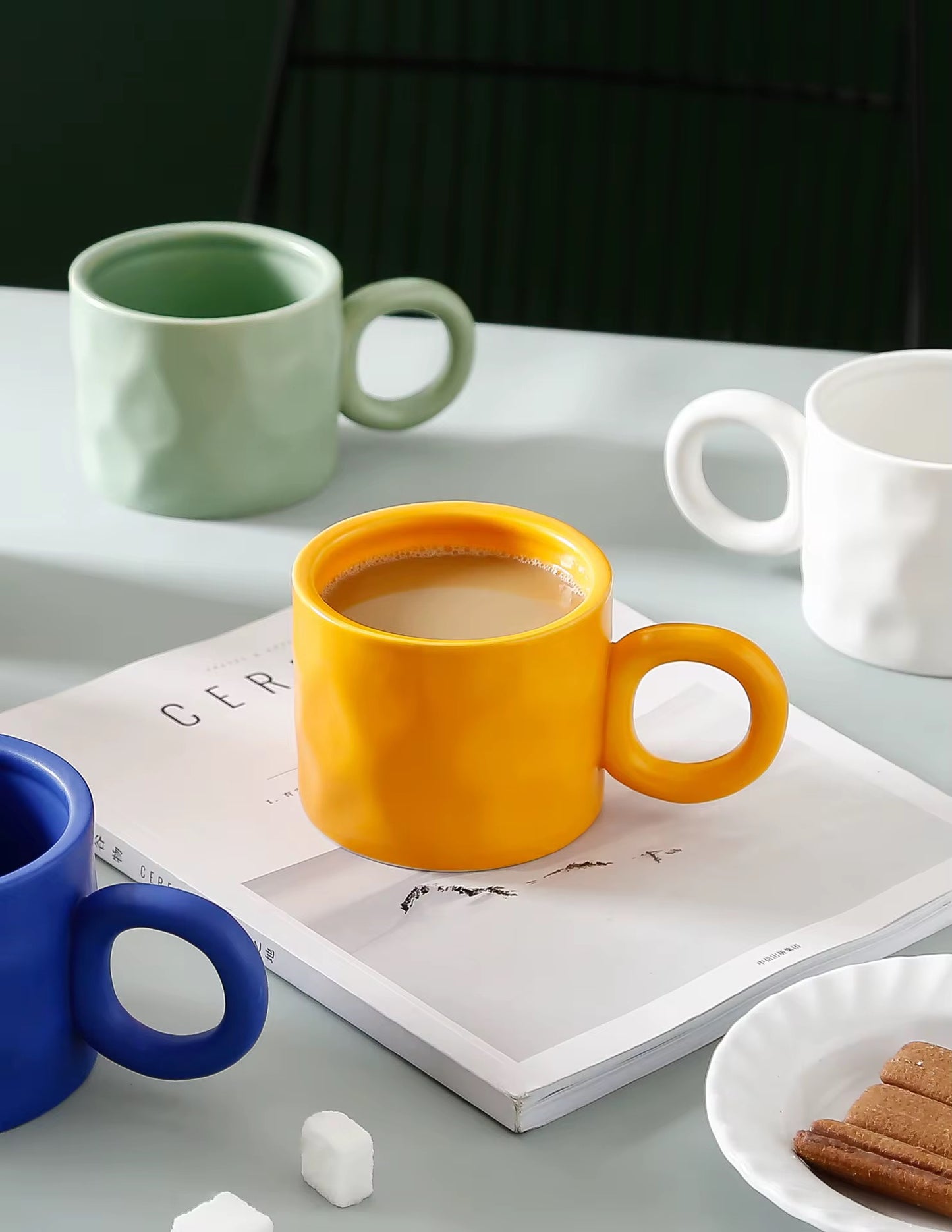 450ml Textured Ceramic Mug #CM3953