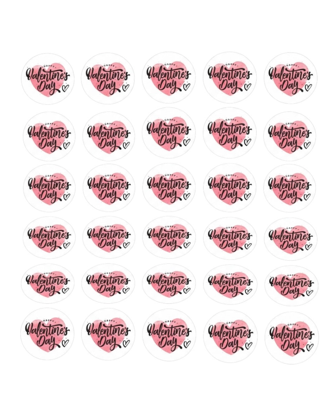 4cm x60pcs Valentine’s Stickers #VS2586