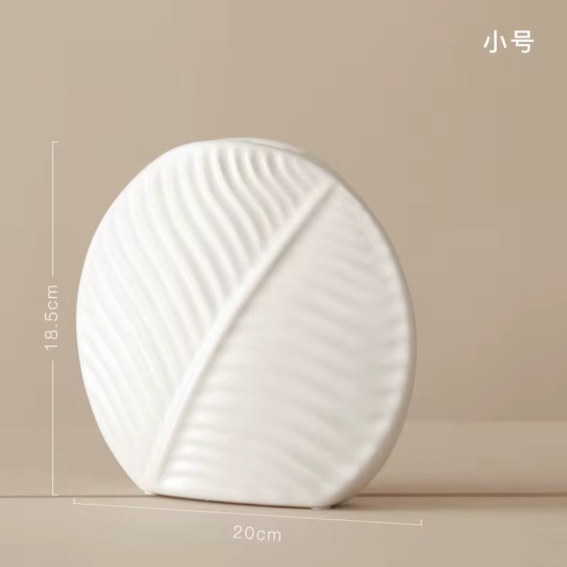 Leaf Shape Ceramic Vase Collection #CV3203