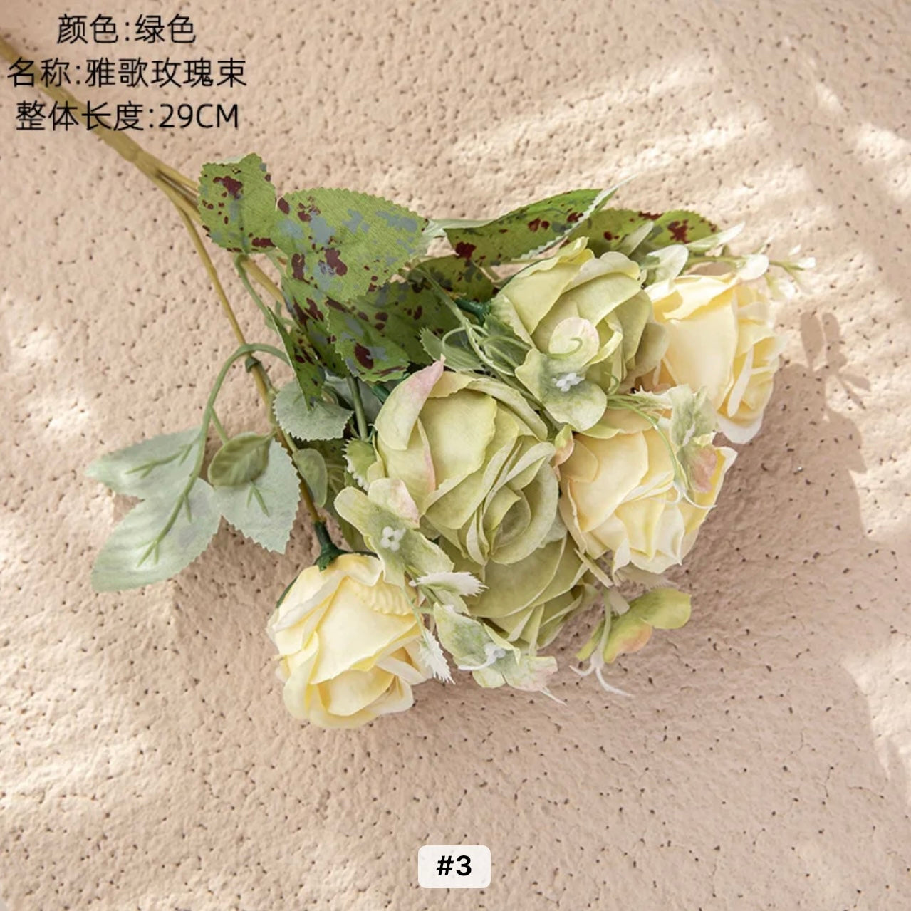 X6pcs Artificial Rose