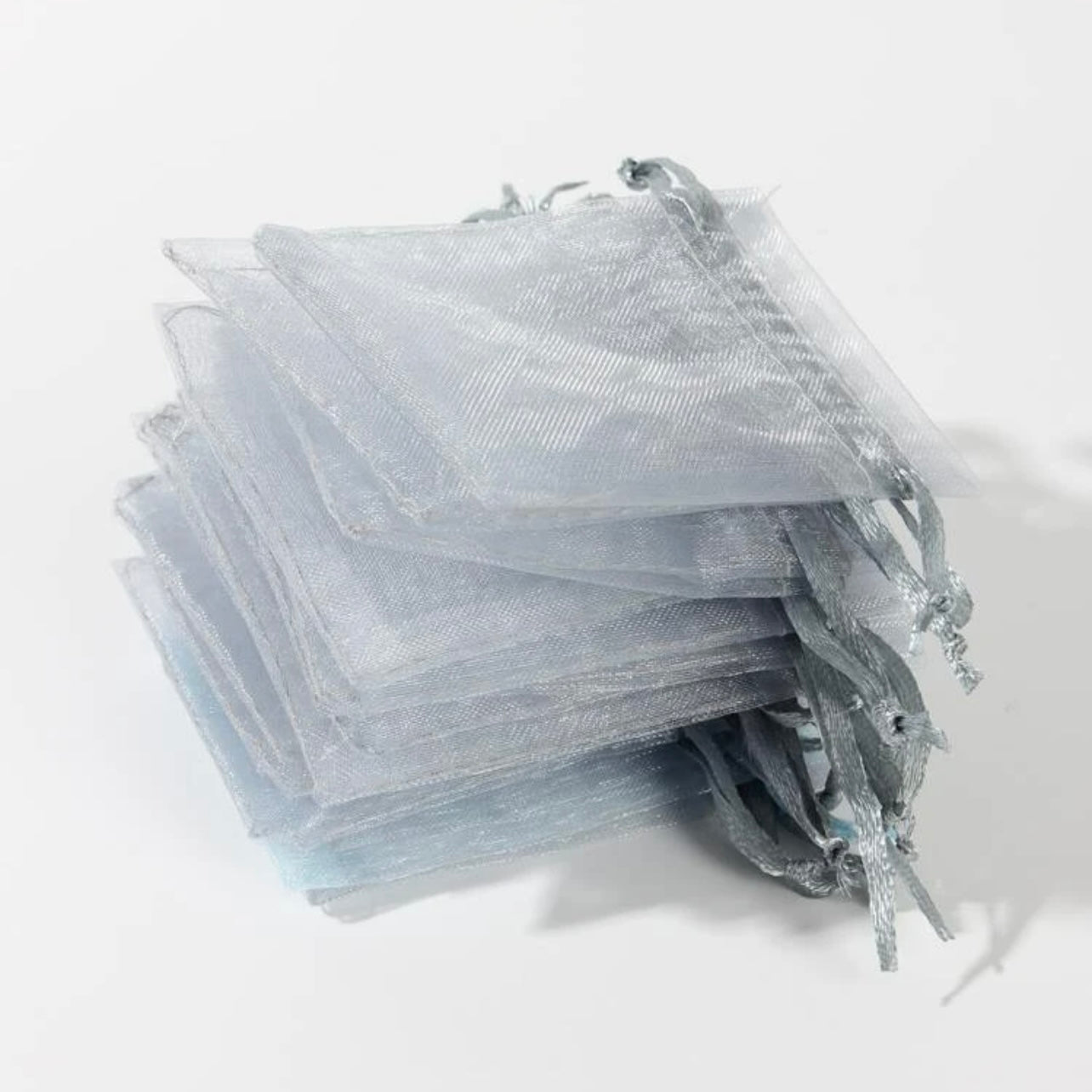 Gray Organza Bag x12pcs