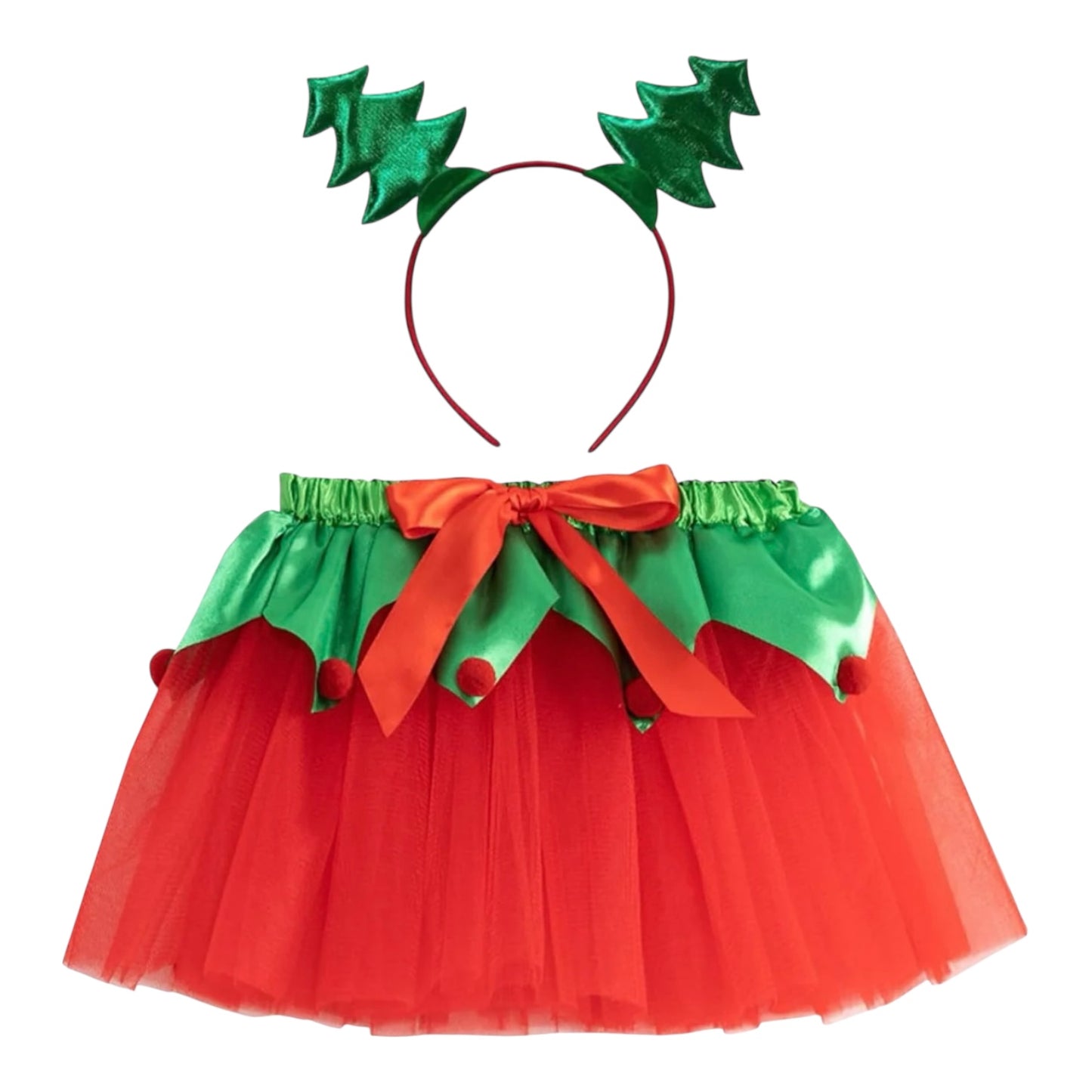 Cute Mommy Santa Skirt With Bandana #CC2296