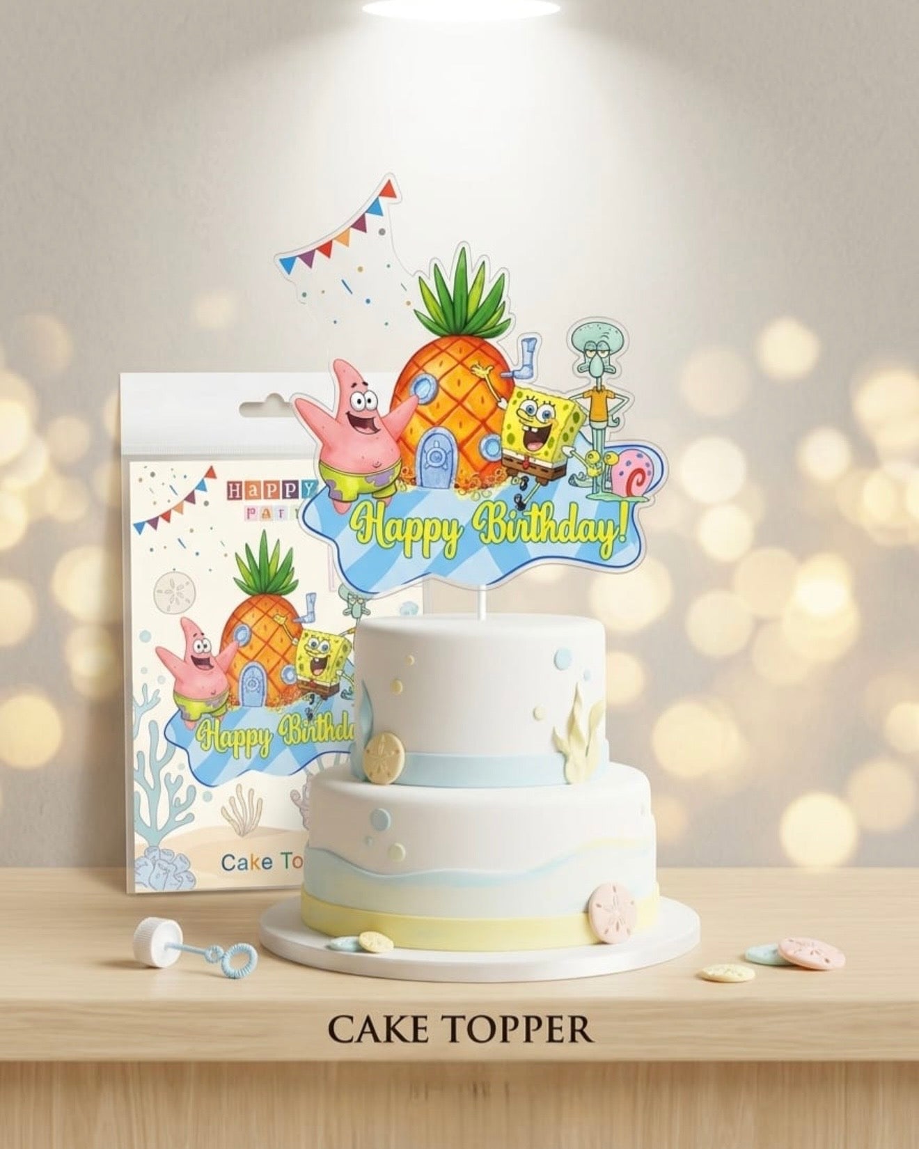 SpongeBob Birthday Cake Topper #CT3896