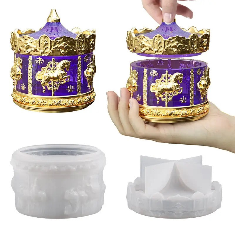 Carousel Jar Silicone Mold #SM1538