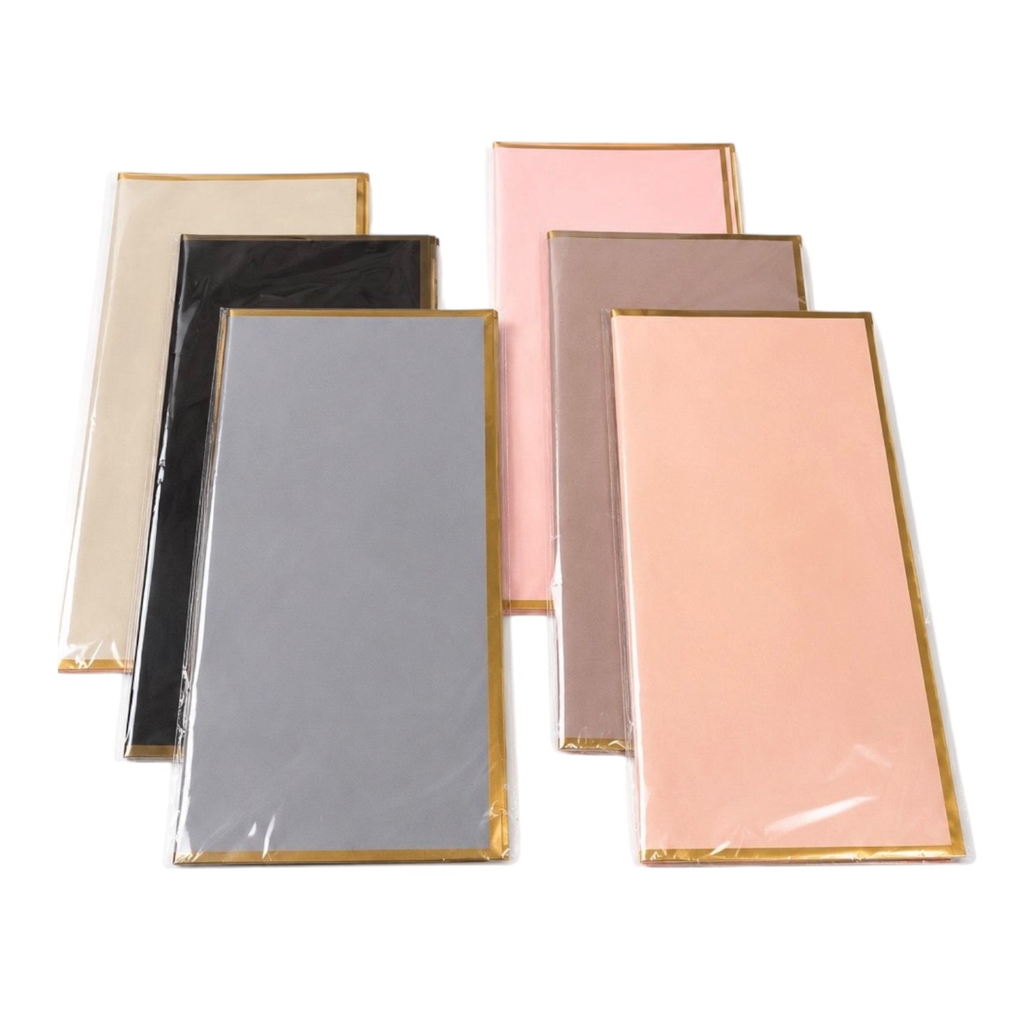60x57cm Premium Gold-Edge Wrapping Sheets #WP4078