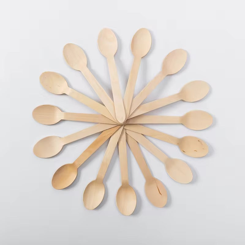 100pcs/pack Wooden spoon #WF2097
