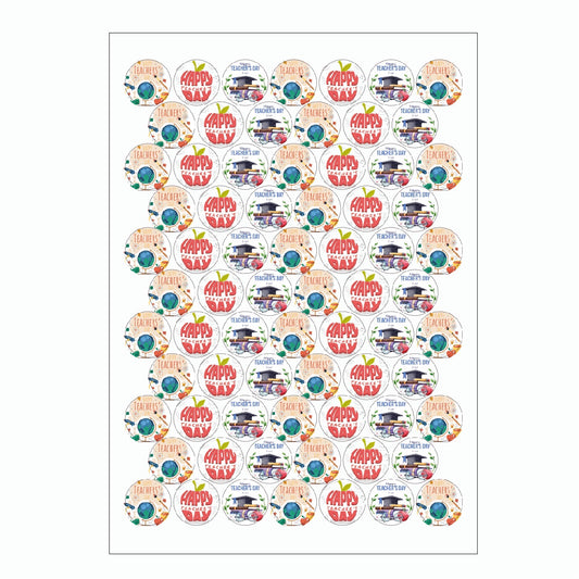 72pcs - 4cm Teacher’s Day Stickers #ST1780