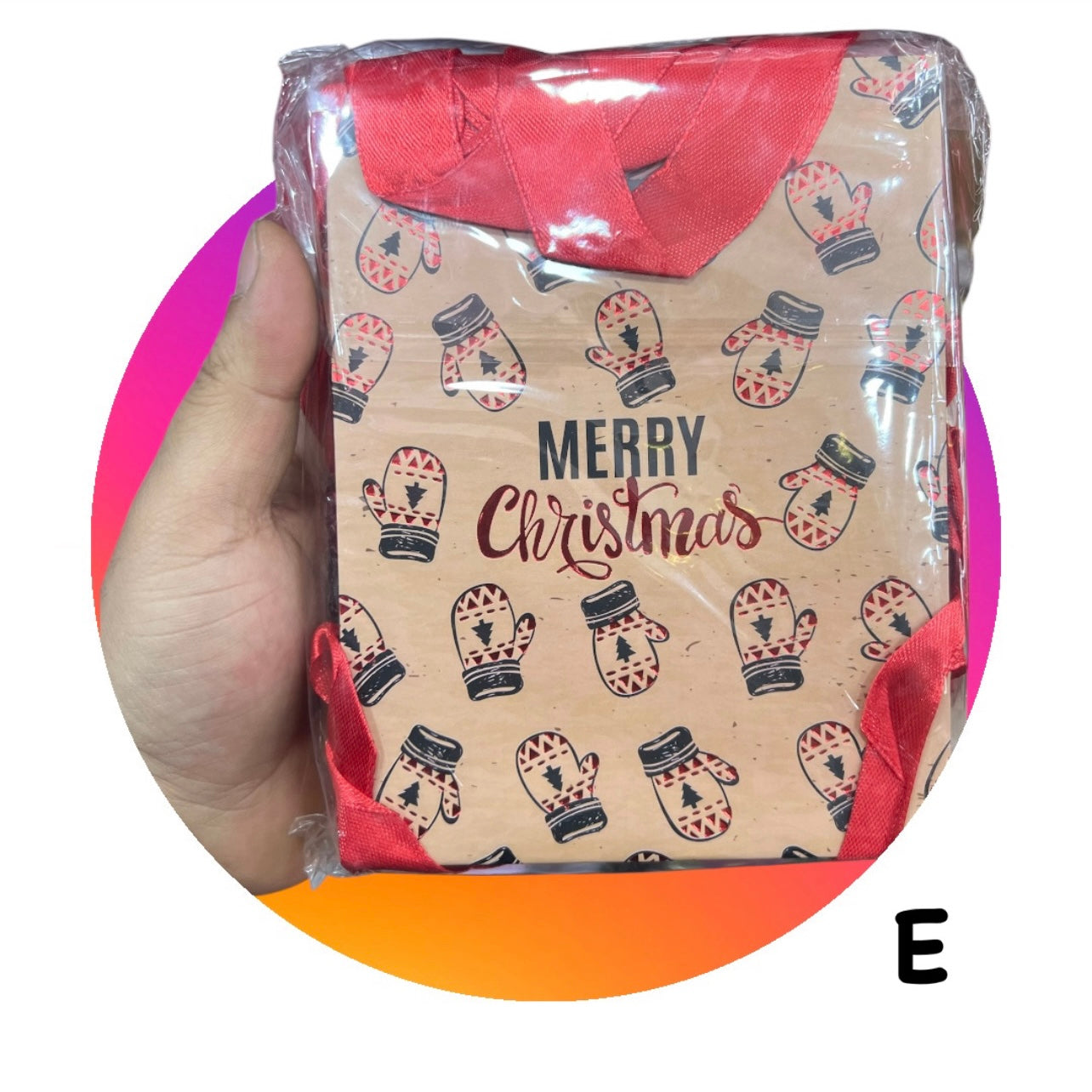 14x10cm Christmas Carton Bags #CB2080