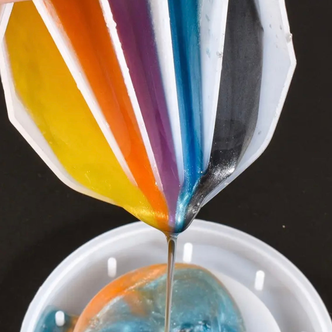 Mixing colors Mold 3 Grids #SM1103