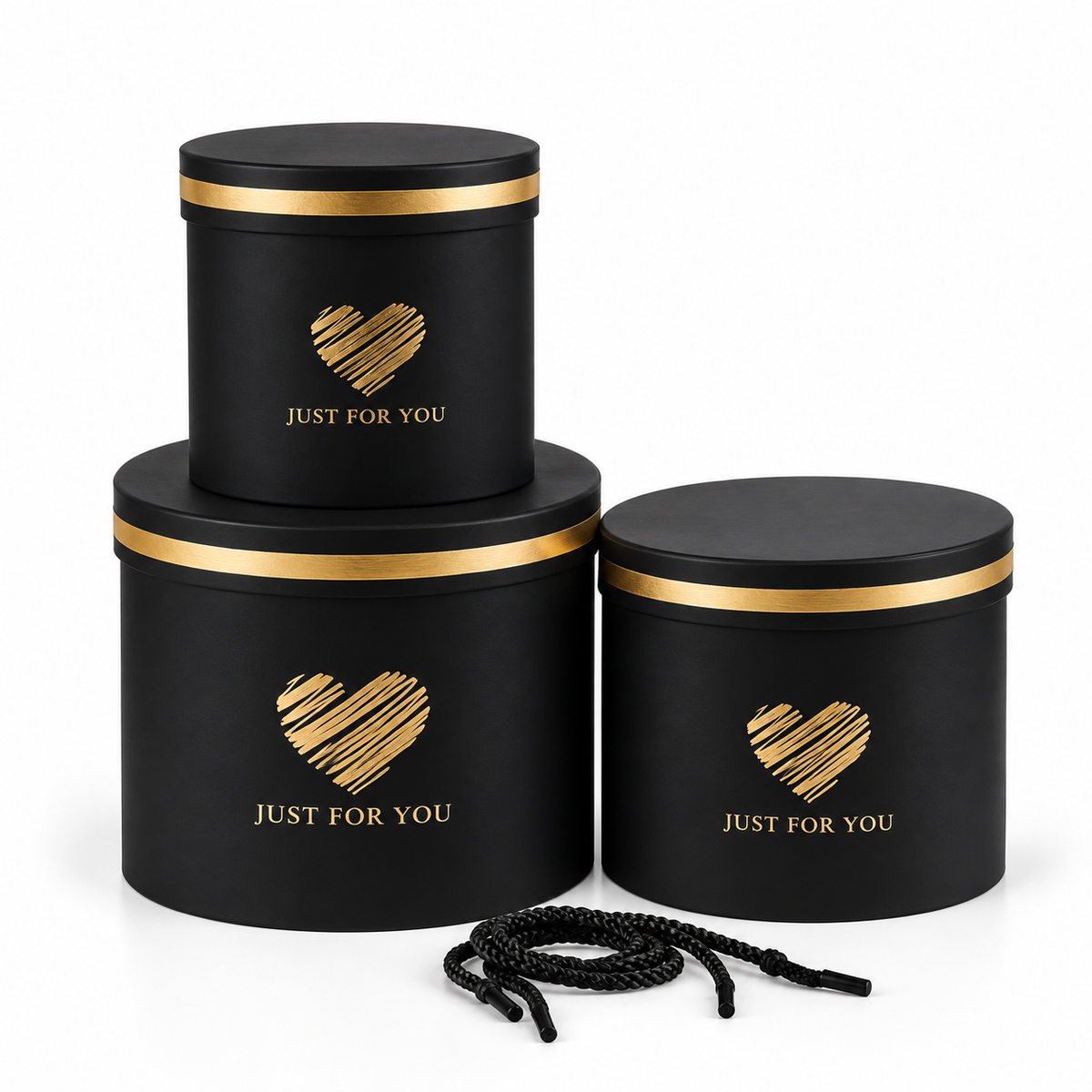 Luxury Round Gift Box Set – 3 Pieces #GB4320