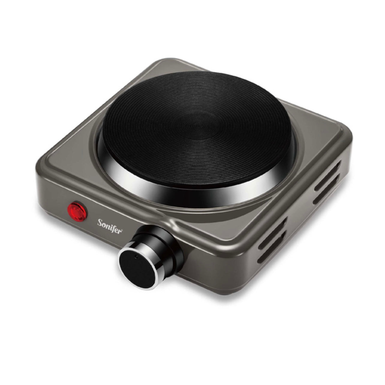 500W/2.27A Stainless Steel & Iron Electric Stove with Thermostat Control #ES2254