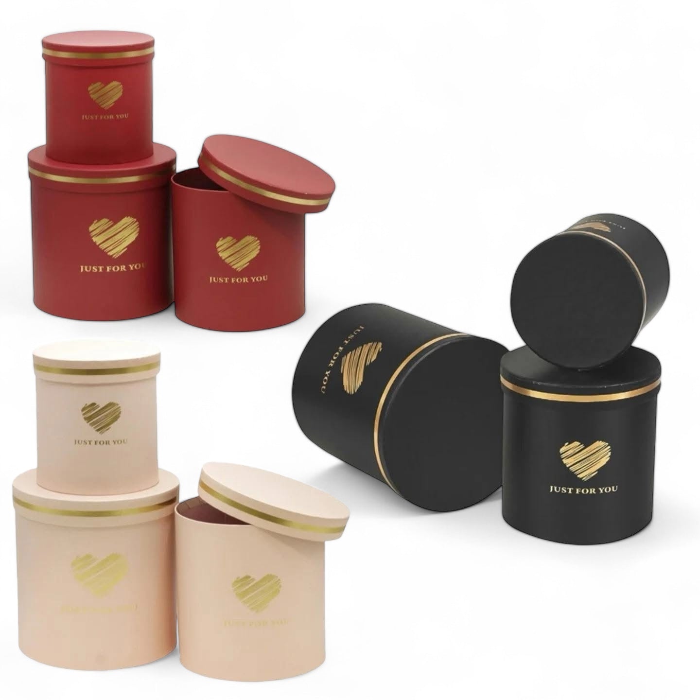 1Set/3pcs - Round Gift Box #GB1789