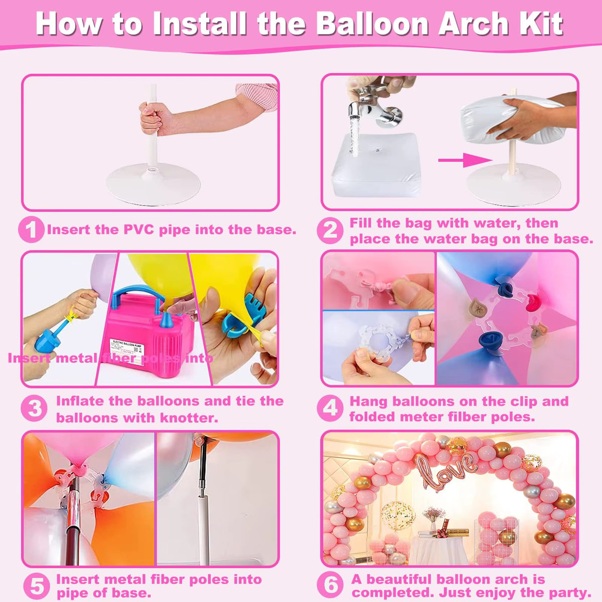 Balloon Arch Stand Kit #BA4243