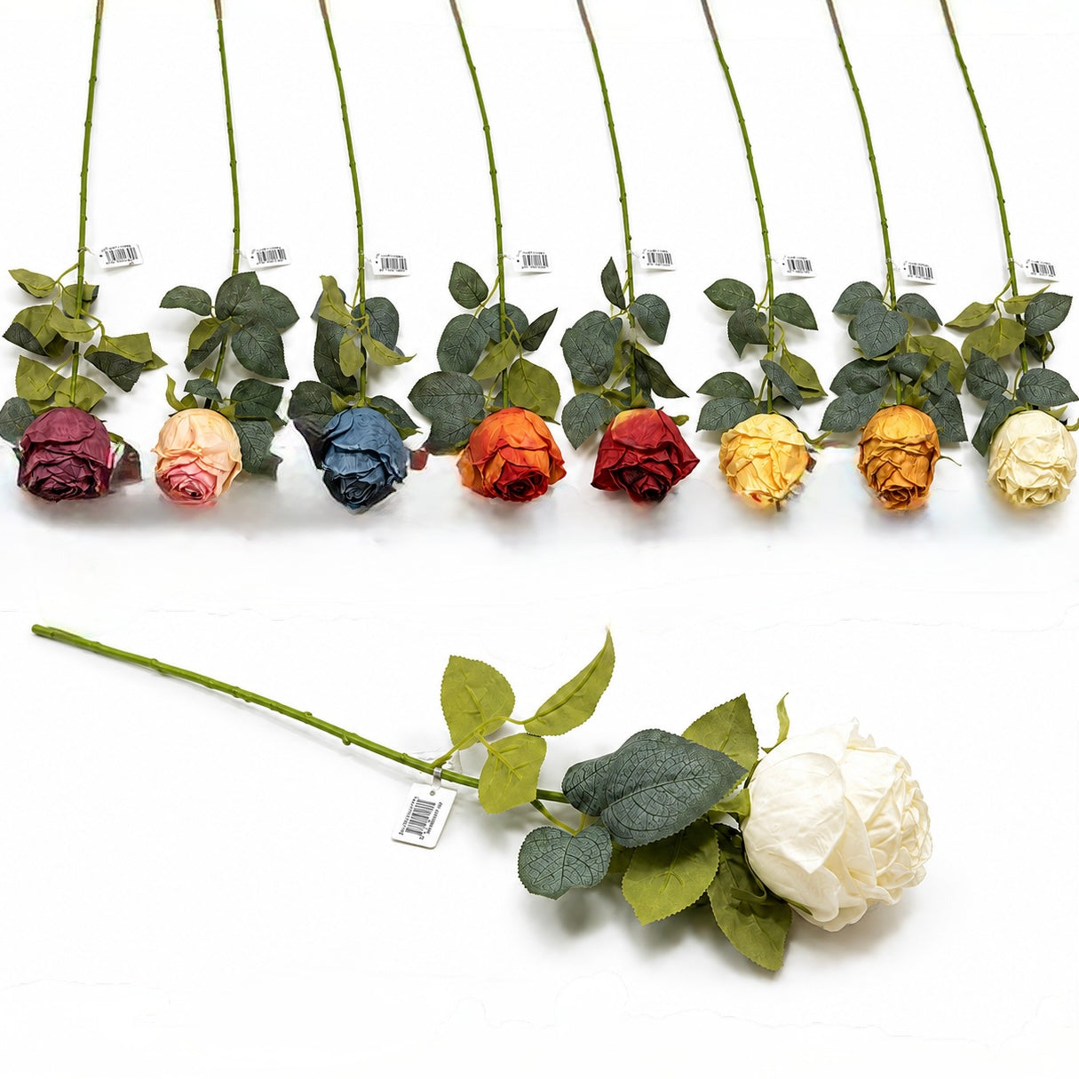 70cm Single Artificial Hydrangea Rose Stem #AF4108
